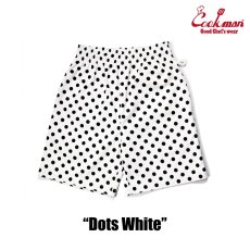 画像2: COOKMAN  シェフパンツ Chef Pants Short Dots White (White) (2)