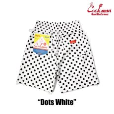画像3: COOKMAN  シェフパンツ Chef Pants Short Dots White (White) (3)