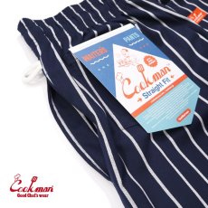 画像7: COOKMAN  ウェイターズパンツ Waiter's Pants Short Stripe Navy (Navy) (7)