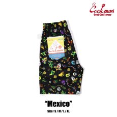 画像1: COOKMAN  シェフパンツ Chef Pants Short Mexico (Black) (1)