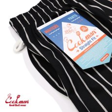画像7: COOKMAN  ウェイターズパンツ Waiter's Pants Short Stripe Black (Black) (7)