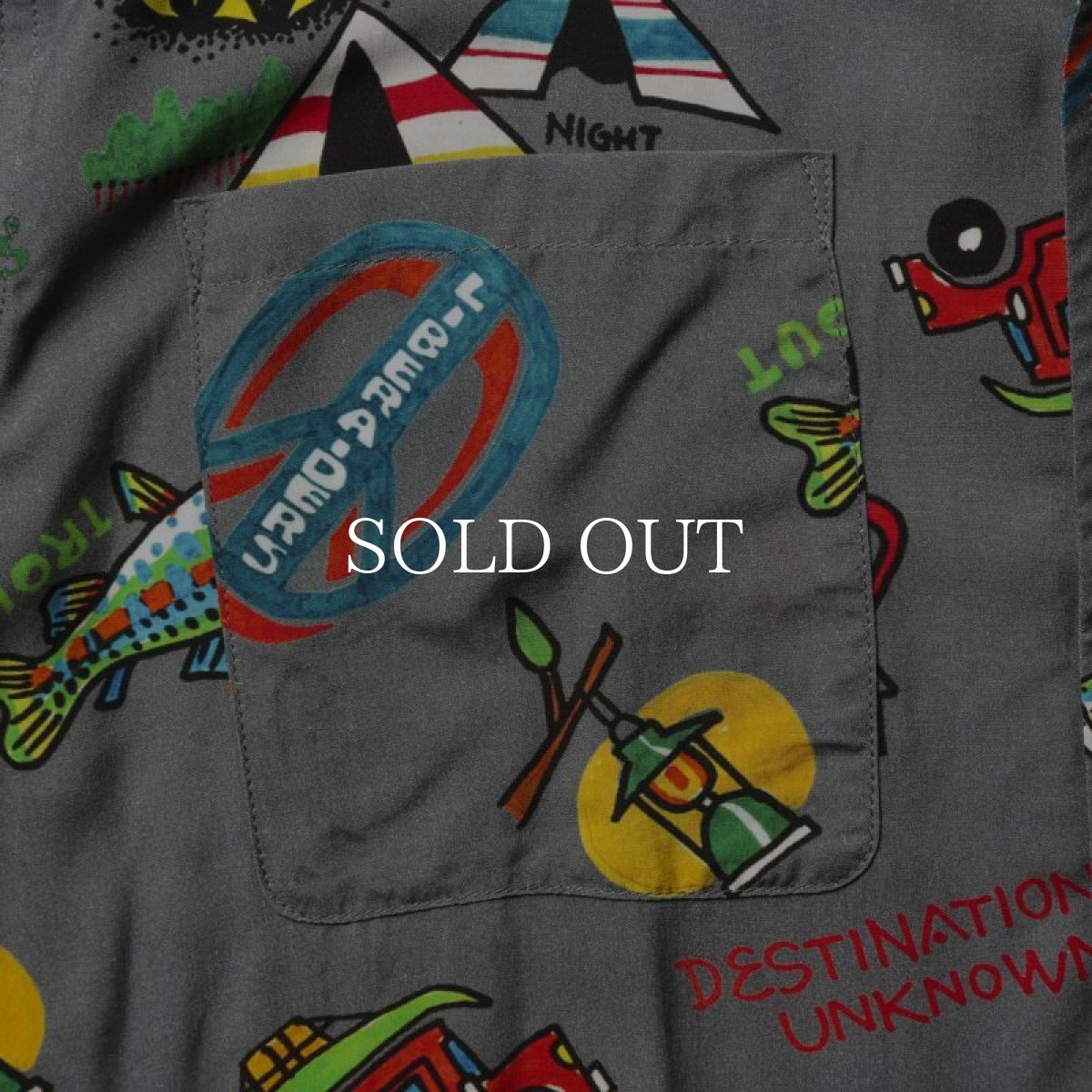 画像3: Liberaiders  CAMP FUJI RAYON SHIRT (GRAY) (3)