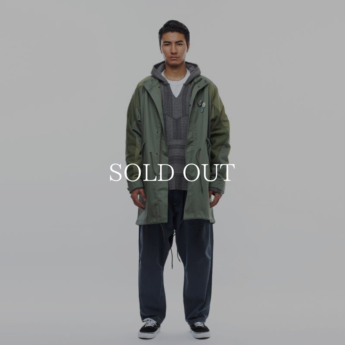 画像12: Liberaiders  GARMENTDYED HERRINGBONE PANTS (CHARCOAL) (12)