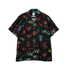 画像1: Liberaiders  CAMP FUJI RAYON SHIRT (BLACK) (1)