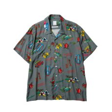 画像1: Liberaiders  CAMP FUJI RAYON SHIRT (GRAY) (1)