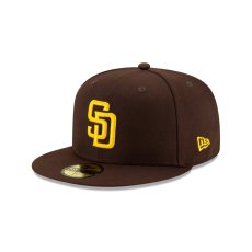 画像1: NEW ERA  59FIFTY MLBオンフィールド サンディエゴ・パドレス ゲーム (バーントウッド/マニラ) (1)