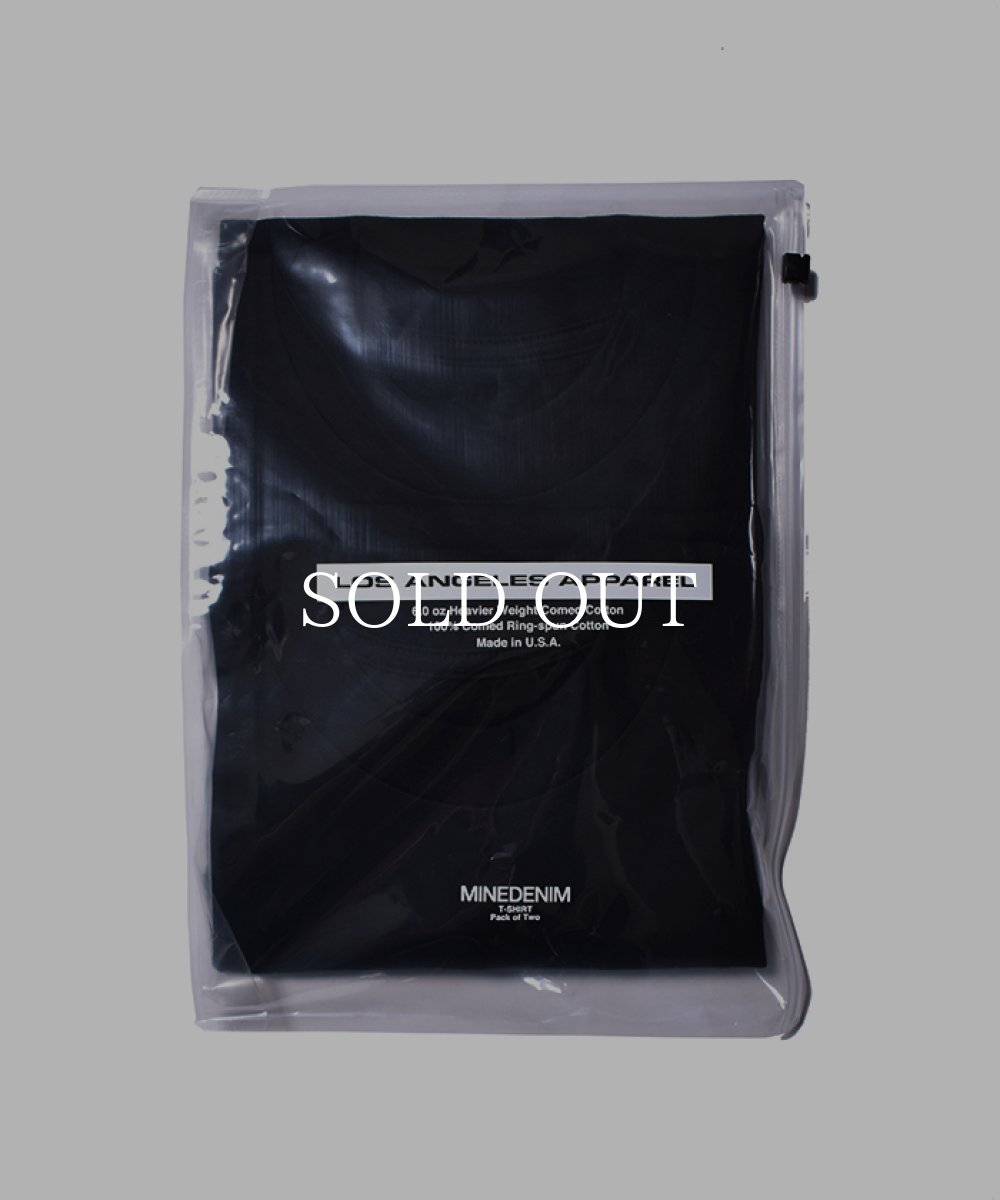 画像4: MINEDENIM  2 Pack T-Shirts (BLK) (4)