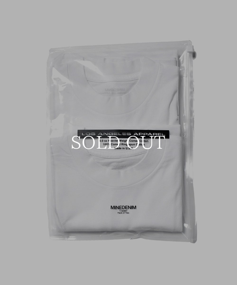 画像4: MINEDENIM  2 Pack T-Shirts (WHT) (4)