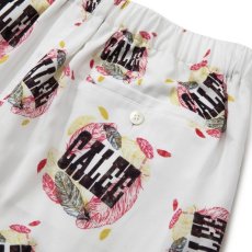 画像6: CALEE  Allover feather pattern amunzen cloth easy shorts (White) (6)