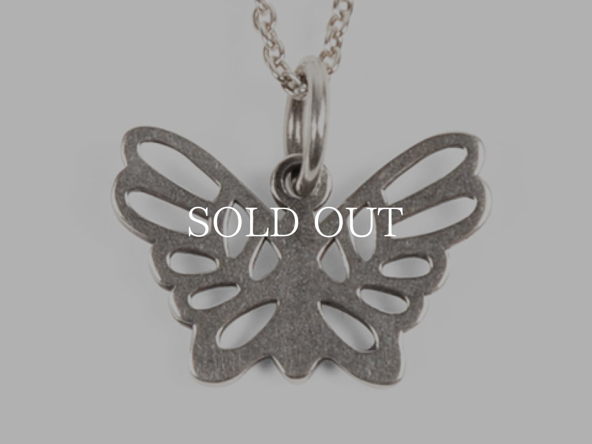 画像2: STANDARD CALIFORNIA  SD Made in USA Butterfly Necklace (Silver) (2)