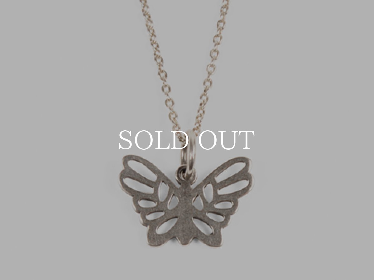 画像1: STANDARD CALIFORNIA  SD Made in USA Butterfly Necklace (Silver) (1)