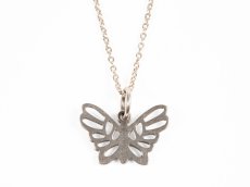 画像1: STANDARD CALIFORNIA  SD Made in USA Butterfly Necklace (Silver) (1)