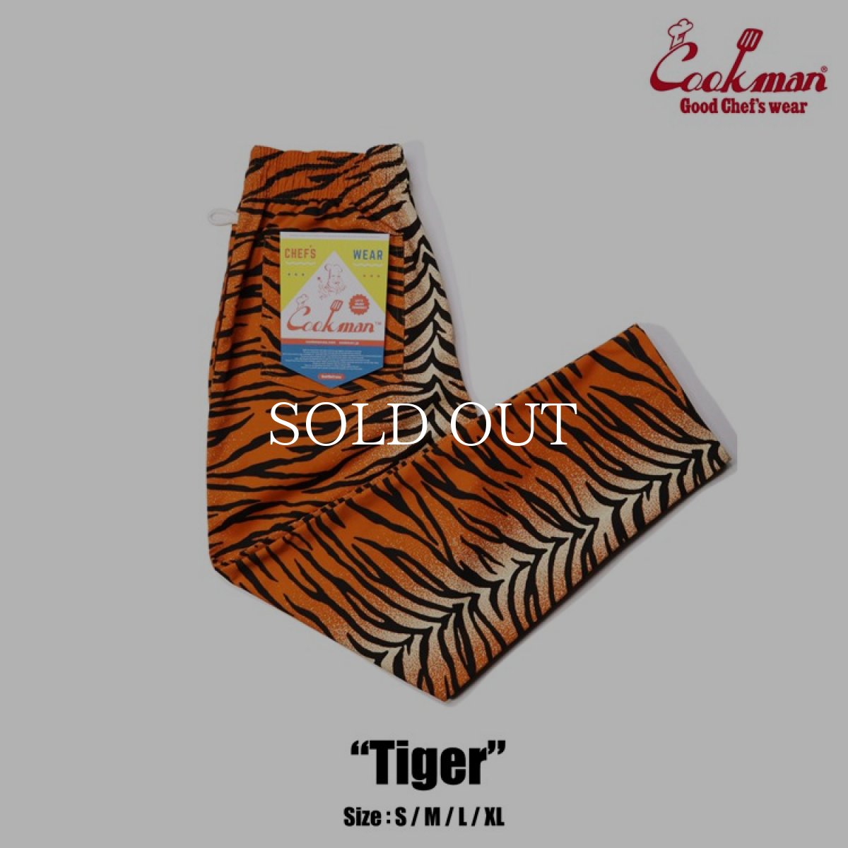 画像1: COOKMAN  シェフパンツ Chef Pants Tiger (Orange) (1)