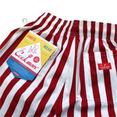 画像5: COOKMAN  シェフパンツ Chef Pants Wide Stripe Red (Red) (5)