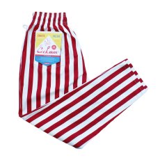 画像1: COOKMAN  シェフパンツ Chef Pants Wide Stripe Red (Red) (1)