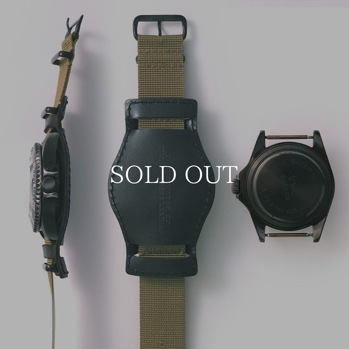 画像2: VAGUE WATCH CO.  BLK SUB (Olive / Black) (2)