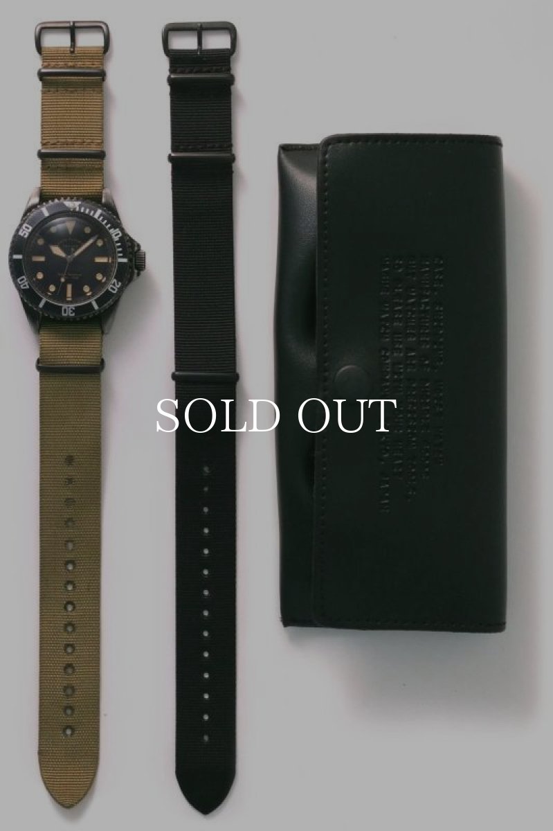 画像1: VAGUE WATCH CO.  BLK SUB (Olive / Black) (1)