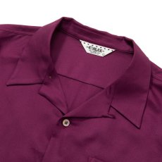 画像3: CALEE  R/P Amunzen cloth emboridery shirt (Reddish purple) (3)