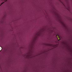 画像4: CALEE  R/P Amunzen cloth emboridery shirt (Reddish purple) (4)