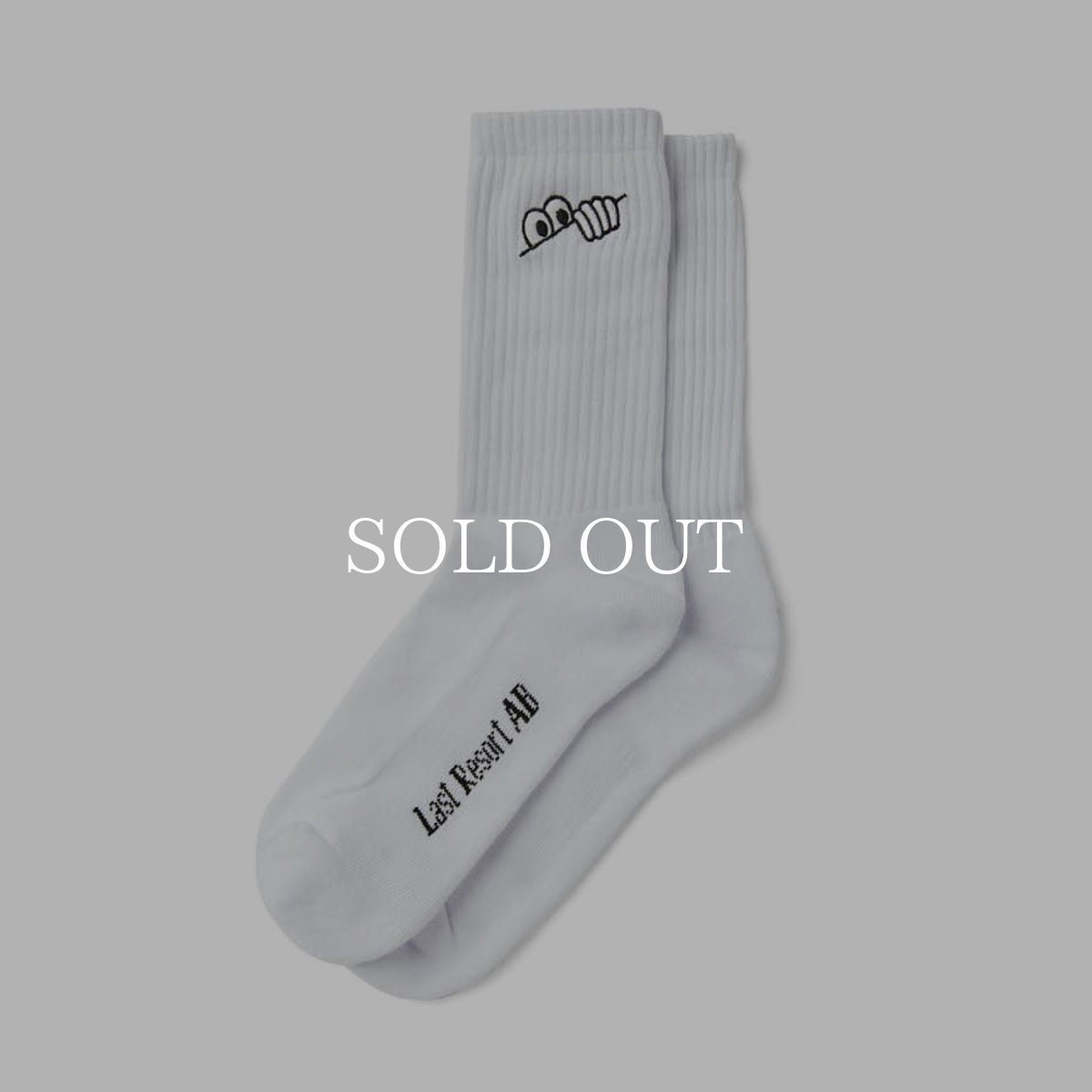 画像1: Last Resort AB  Eyes Socks (WHITE) (1)