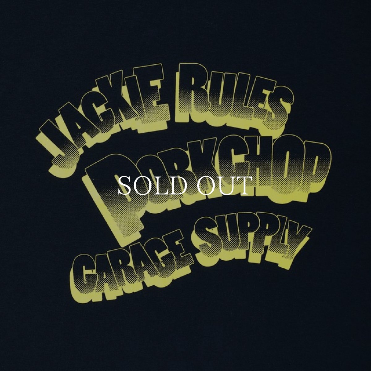 画像3: PORKCHOP GARAGE SUPPLY  JACKIE RULES TEE (NAVY) (3)