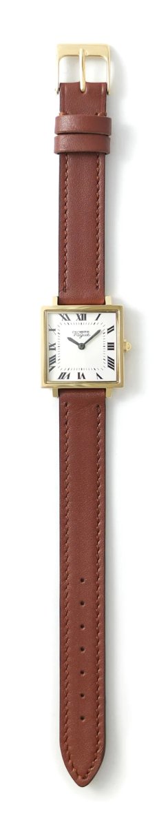 画像1: VAGUE WATCH CO.  Carré (YG / Ivory / Brown) (1)