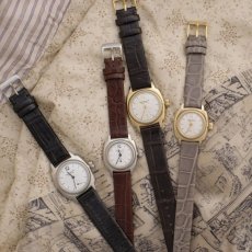 画像3: VAGUE WATCH CO.  Coussin 12 Croco (Black) (3)