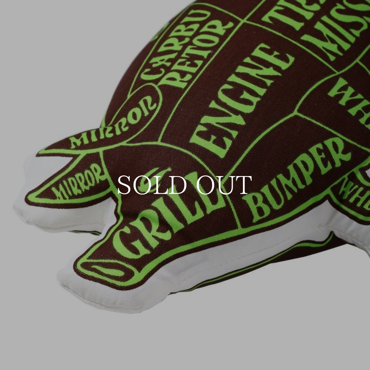 画像3: PORKCHOP GARAGE SUPPLY  PORK CUSHION (BRN×LGR) (3)