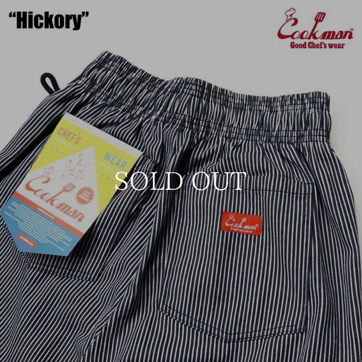 画像9: COOKMAN  Chef Pants Hickory (Navy) (9)