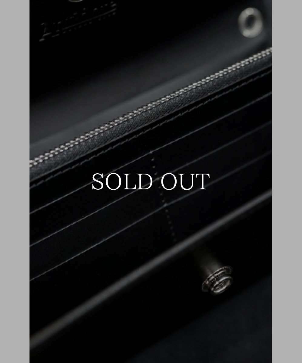 画像7: ANTIDOTE BUYERS CLUB   Trucker Long Wallet (Black Smooth Leather) (7)