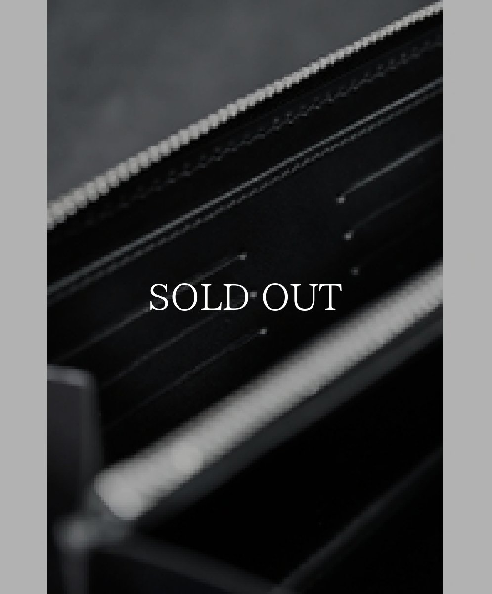 画像4: ANTIDOTE BUYERS CLUB   Round Zip Long Wallet (Black Smooth Leather) (4)