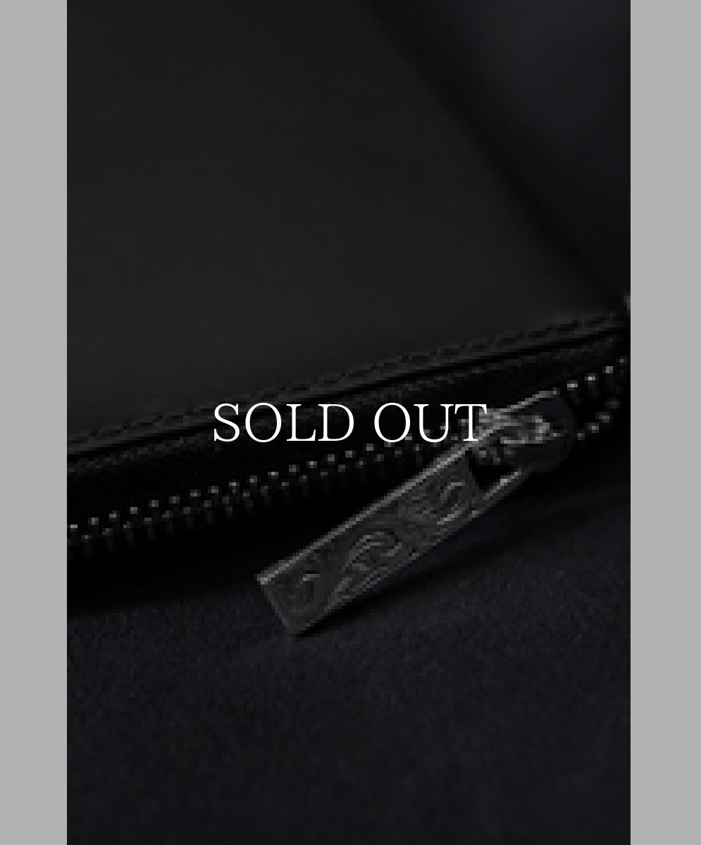 画像3: ANTIDOTE BUYERS CLUB   Round Zip Long Wallet (Black Smooth Leather) (3)