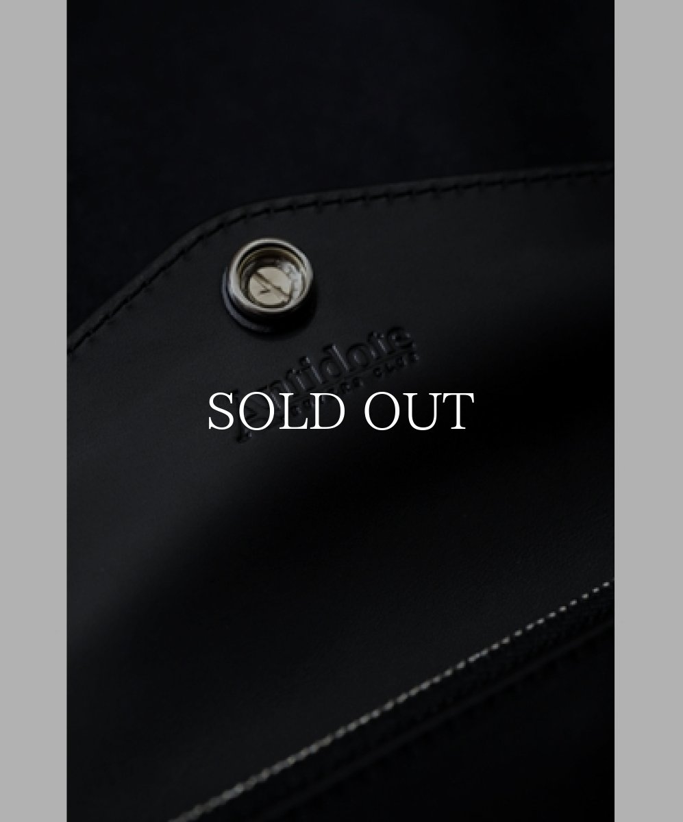 画像6: ANTIDOTE BUYERS CLUB   Trucker Long Wallet (Black Smooth Leather) (6)