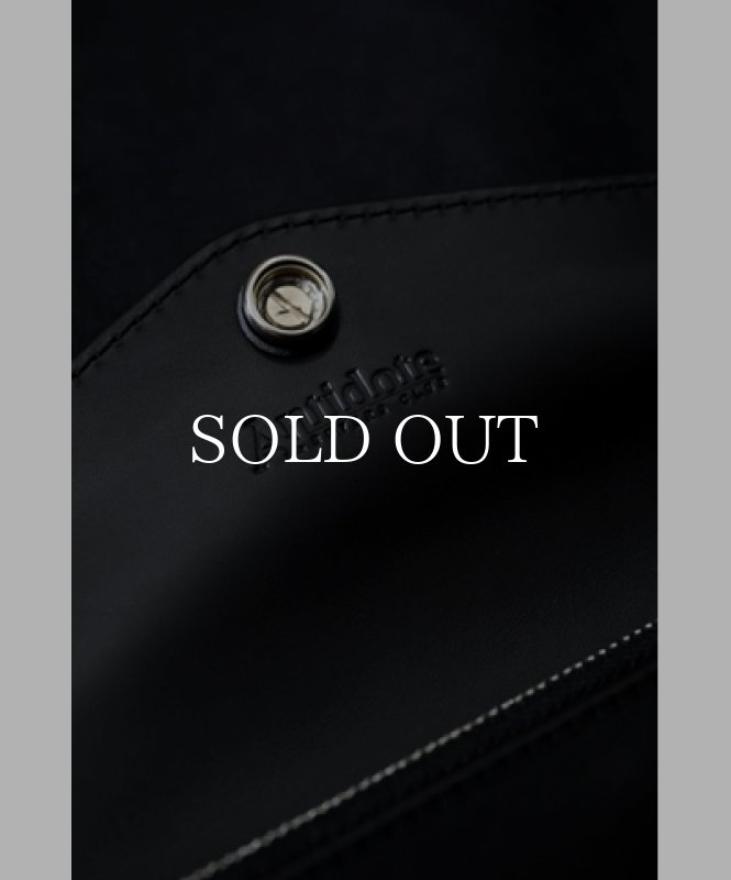 ANTIDOTE BUYERS CLUB Trucker Long Wallet (Black Smooth Leather) RX