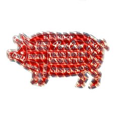 画像2: PORKCHOP GARAGE SUPPLY  HOLOGRAM PORK STICKER (2)