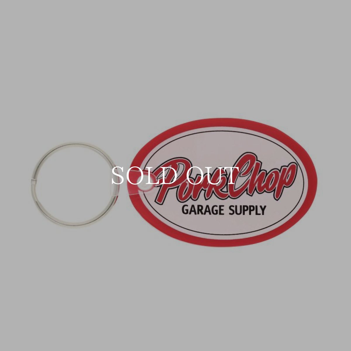 画像1: PORKCHOP GARAGE SUPPLY  KEY TAG (OVAL SCRIPT) (1)