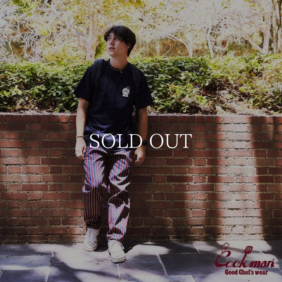 画像10: COOKMAN  シェフパンツ Chef Pants College Stripe Red (Red) (10)