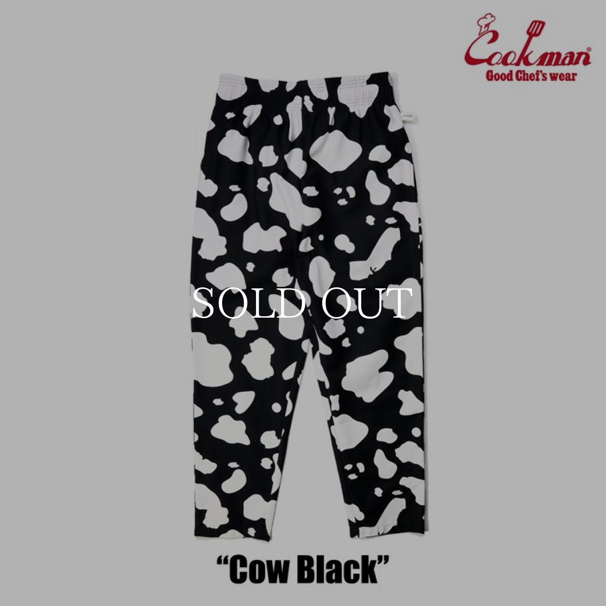 画像3: COOKMAN  シェフパンツ Chef Pants Cow Black (Black) (3)