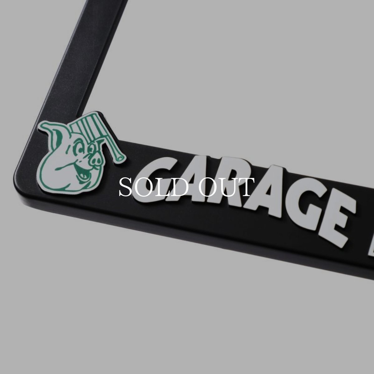 画像5: PORKCHOP GARAGE SUPPLY  RAISED LICENSE FRAME (BK×GR) (5)