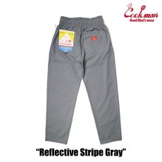 画像3: COOKMAN  シェフパンツ Chef Pants Reflective Stripe Gray (Gray) (3)