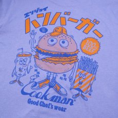 画像2: COOKMAN  ロングスリーブ Tシャツ TM Paint Burger (Light Blue) (2)