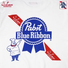 画像3: COOKMAN  ロングスリーブ Tシャツ Pabst Ribbon Chef (White) (3)