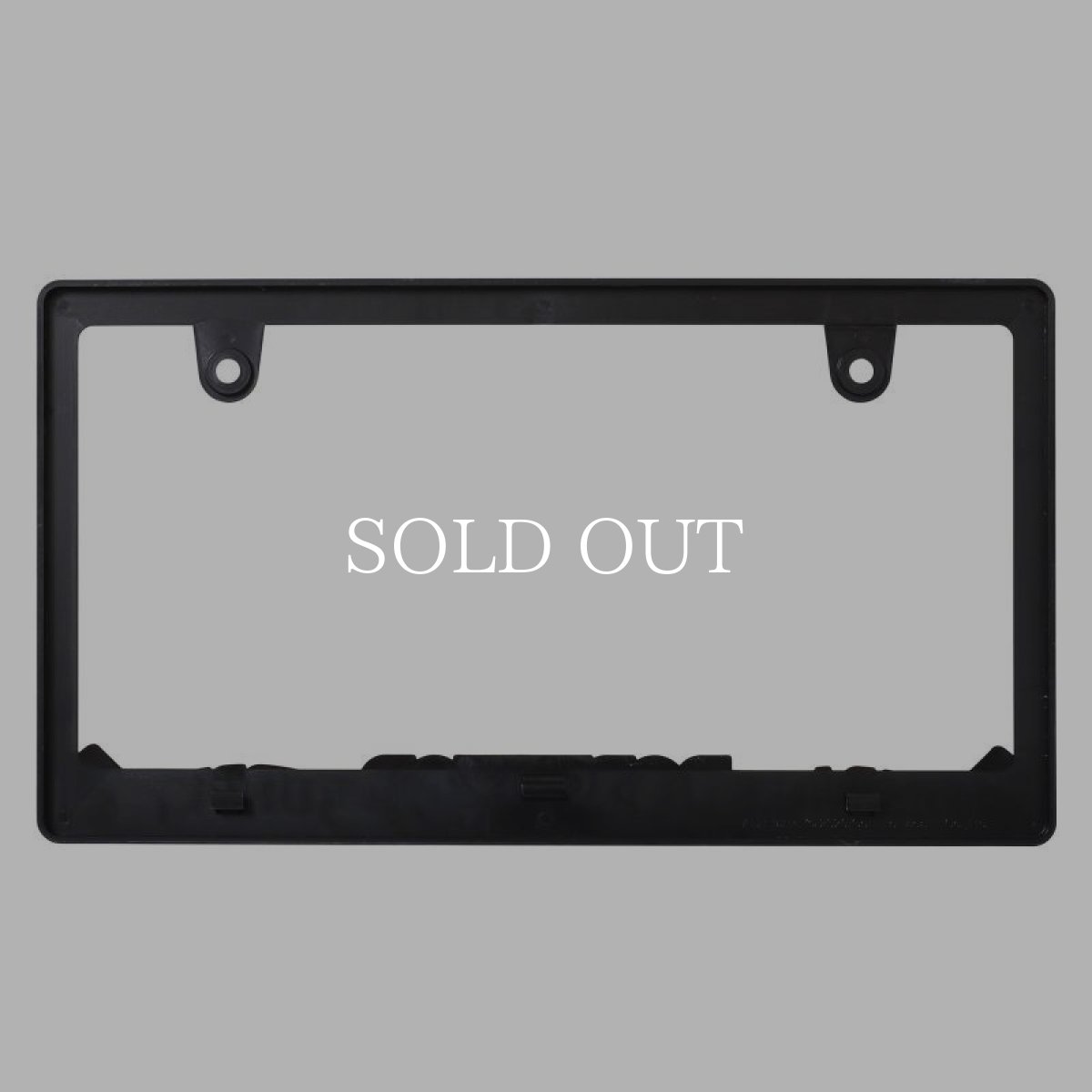 画像2: PORKCHOP GARAGE SUPPLY  RAISED LICENSE FRAME (BK×GR) (2)