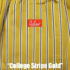 画像7: COOKMAN  シェフパンツ Chef Pants College Stripe Gold (Beige) (7)