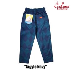 画像3: COOKMAN  シェフパンツ Chef Pants Argyle Navy (Navy) (3)