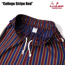 画像5: COOKMAN  シェフパンツ Chef Pants College Stripe Red (Red) (5)