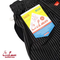 画像9: COOKMAN  シェフパンツ Chef Pants Reflective Stripe Black (Black) (9)