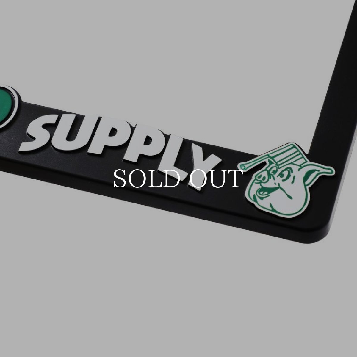 画像6: PORKCHOP GARAGE SUPPLY  RAISED LICENSE FRAME (BK×GR) (6)