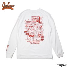 画像1: COOKMAN  ロングスリーブ Tシャツ TMpaint AbbotKinney (White) (1)