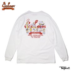画像1: COOKMAN  ロングスリーブ Tシャツ TMpaint EnjoyCookman (White) (1)